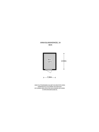 Floor plan - Anna Blamansingel, 1102 SR Amsterdam Zuid-Oost 